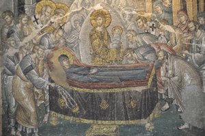 Fresco Saint Savior Chora kilisesinde (Kariye Camii), İstanbul, Türkiye by Byzantine