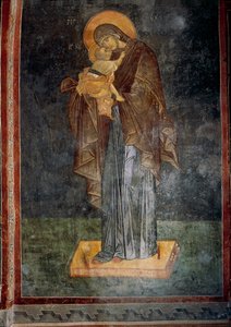 Bakire ve Çocuk (fresk) by Byzantine Byzantine