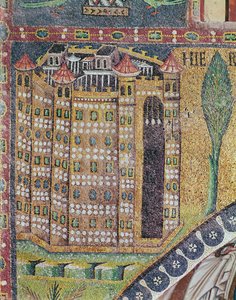 Kudüs detayı (mozaik) by Byzantine School