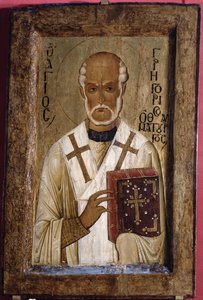Aziz Gregory Simgesi (panelde tempera) by Byzantine School
