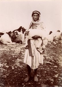 Kuzu taşıyan bir çoban, 1894-1914 dolayları by C.A. Hornstein