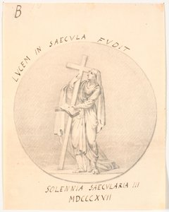 Alegorik kadın figürlü madalyon by C.A. Lorentzen