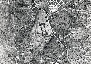 Capodimonte ile Napoli şehir haritası, Noja Dükü haritasından detay by J.B. and Brown J. Rowbotham
