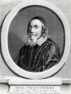 Axel Oxenstierna Gustafsson (1583-1654), İsveç Krallığı Şansölyesi portresi, gravür by J.B. and Brown J. Rowbotham