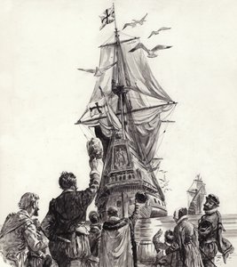 Altın Hind (kağıt üzerine guaj) by C.L. Doughty