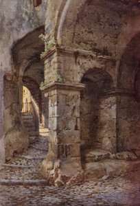 Orta Çağ Kalesi, Terracina (renkli taş) by C.T.G. Formili