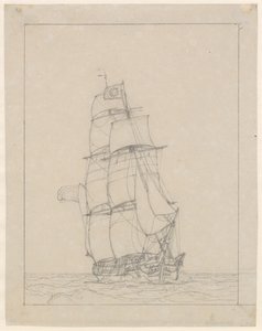 Bir Brig by Christoffer Wilhelm Eckersberg