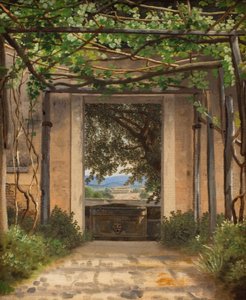 Pergola, İtalya by Christoffer Wilhelm Eckersberg