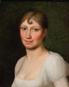 Christine Rebekka Eckersberg, b. Hyssing, sanatçının ilk eşi by Christoffer Wilhelm Eckersberg