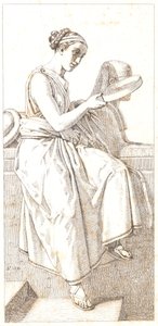 Sebep. alegorik figür by Christoffer Wilhelm Eckersberg