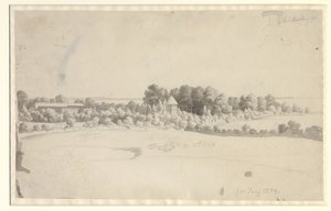 Møn üzerinde Herregården Nordfelt by Christoffer Wilhelm Eckersberg