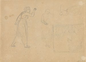 Düşmüş Bir Kızın Öyküsü Taslağı, sayfa 1 by Christoffer Wilhelm Eckersberg