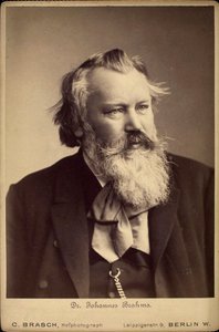 Johannes Brahms, Alman besteci ve piyanist, 1889 by C Brasch