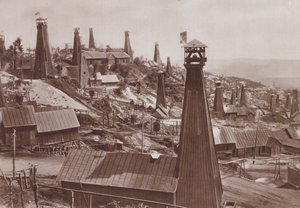 Bustenari, Romanya petrol kuyuları (s/b fotoğraf)