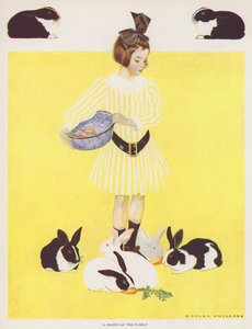 Coles Phillips Kız, Ailenin Bir Arkadaşı (renkli taş) by C. Coles Phillips