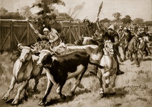 Ethandun Savaşı'ndan Sonra (Edington), 878, 'Hutchinson's Story of the British Nation'dan illüstrasyon, c.1920 (litho)