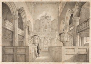 I. Shaw tarafından oyulmuş St. Peters, Wolverhampton, 1848 by C. J. Greenwood