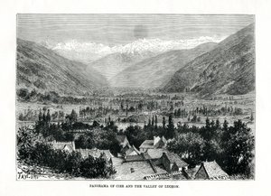 Cier ve Bagneres-de-Luchon vadisi, Fransa, c1879.
