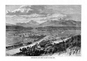 Innsbruck ve Inn Nehri Vadisi, Avusturya, 1879