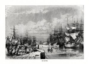 Le Havre, Normandiya, Kuzey Fransa, 1879