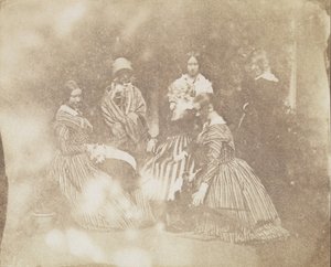 34. Çeşitli Pozlarda Sanatsal Gruplar, yakl. 1845. by Calvert Jones