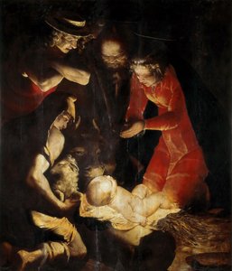 Çobanların Tapınması, 1550. by Cambiaso