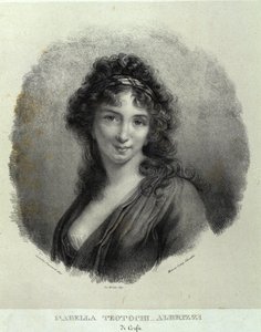 Isabella Teotochi Albrizzi'nin portresi (lito)