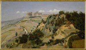 Volterra Kalesi by Jean Baptiste Camille Corot