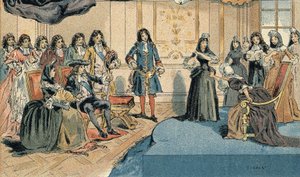 Louis (1638-1715) ve Madame (Mariquise) de Maintenon