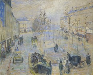 Bulvar Rochechouart, 1880 by Camille Jacob Pissarro