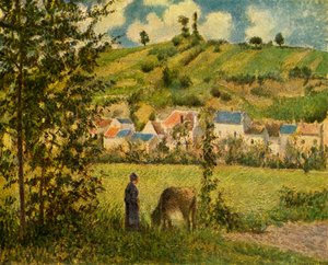 Chaponval, 1880, 1939. by Camille Jacob Pissarro