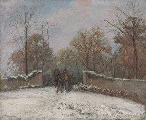 Marly Ormanına Girerken, by Camille Jacob Pissarro