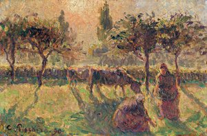 Tarlalarda, 1890 by Camille Jacob Pissarro