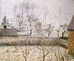 Don ve Sisli Manzara, Eragny; Manzara, Don ve Sis, Eragny, by Camille Jacob Pissarro