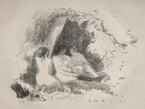 Çıplak Kadınlar, c. 1896. by Camille Jacob Pissarro