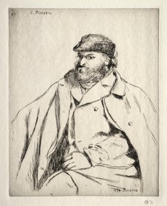 Paul Cezanne, 1874. by Camille Jacob Pissarro