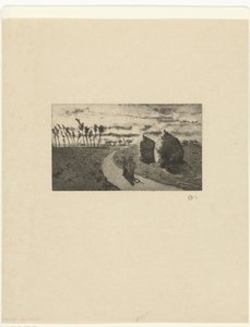 samanlık ile alacakaranlık Crepuscule avec Mobilya by Camille Jacob Pissarro