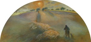 Çoban ve Koyun; Berger ve Moutons, 1890 by Camille Jacob Pissarro