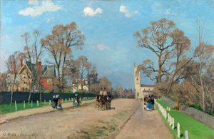 Cadde, Sydenham, 1871 by Camille Jacob Pissarro