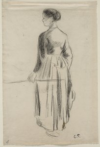 Cowherdess, Eragny, 1886. by Camille Jacob Pissarro