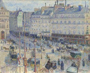 Place du Havre, Paris, 1893 by Camille Jacob Pissarro