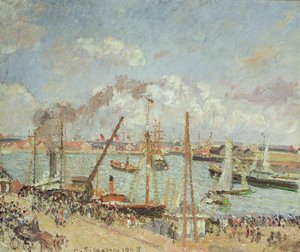 Le Havre Limanı, Öğleden Sonra, Güneş, 1903 by Camille Jacob Pissarro