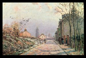 Yol, Kışın Etkisi; La Route, Effet d"Hiver, 1872 by Camille Jacob Pissarro