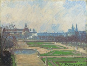 Tuileries ve Louvre, 1900 by Camille Jacob Pissarro