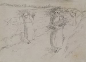 Dal Toplayıcılar, 1896 dolayları by Camille Jacob Pissarro