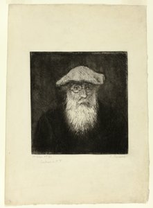 Camille Pissarro, Bir Otoportre by Camille Pissarro