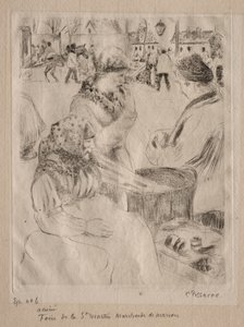 kestane satıcısı by Camille Pissarro