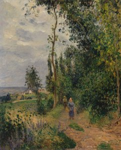 Côte des Grouettes, Pontoise yakınlarında, 1878 dolayları (tuval üzerine yağlı boya) by Camille Jacob Pissarro