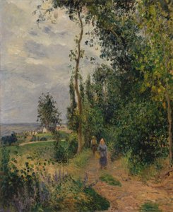 Côte des Grouettes, Pontoise yakınlarında, muhtemelen 1878. by Camille Jacob Pissarro
