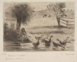 Kaz Kız, 1888. by Camille Jacob Pissarro